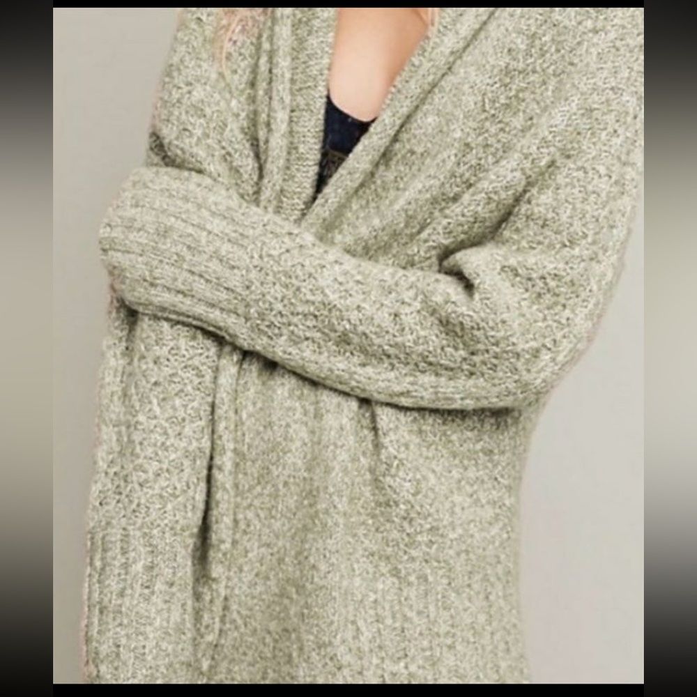 Anthropologie Angel of The North oversized wool cardigan